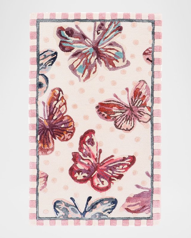 Eternity Butterfly Rug, 2' x 4'